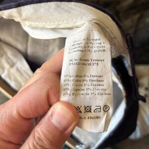 Paul Smith Navy Suit Trousers 34 Cotton